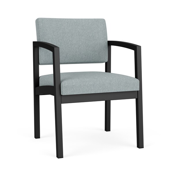 Lesro Lenox Steel Guest Chair, Ash (Blue) Seat, Ash Back, 22.5 W 24.5 L 32 H, Vinyl Seat LS1101 - main
